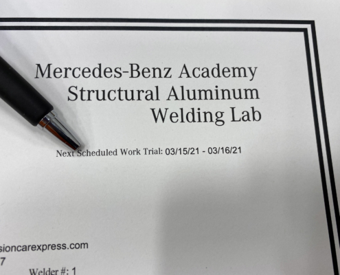 Mercedes-Benz Academy Structural Aluminum Welding Lab